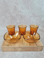 Petit lot vintage Duralex 🍯 Verre ambré
