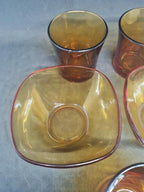 Petit lot vintage Duralex 🍯 Verre ambré