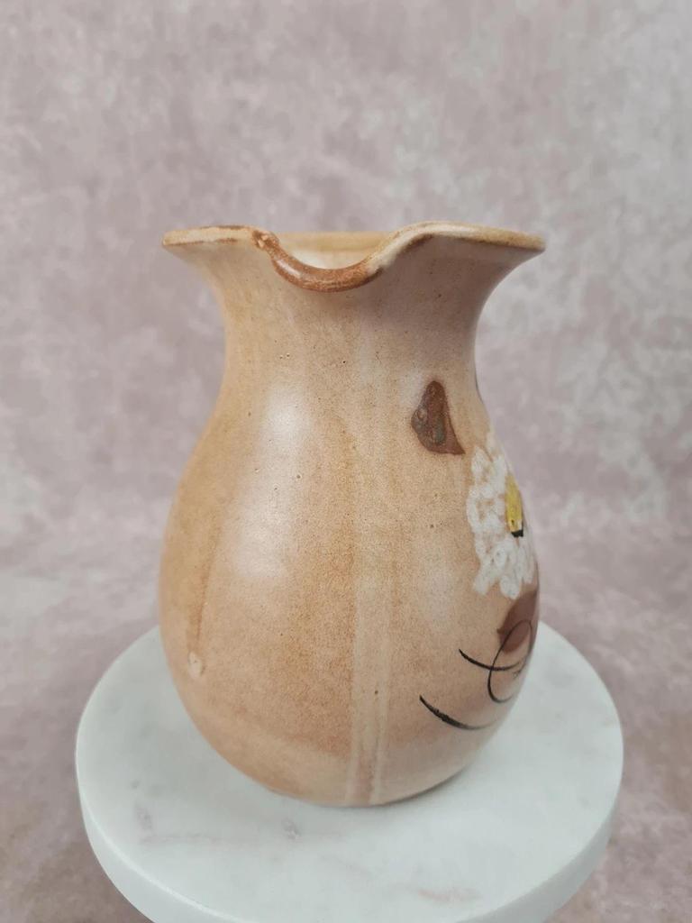 Petit pichet en grès Vallauris vintage fait main 🎨