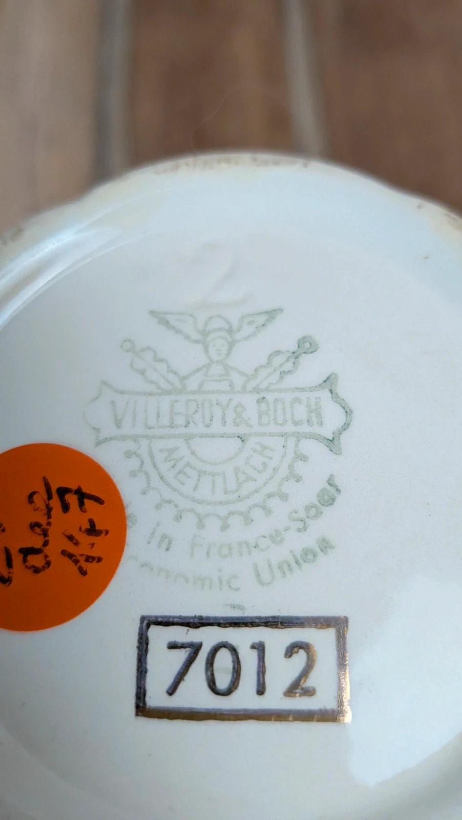 Petit pot à lait Villeroy & Boch liseré doré – vintage