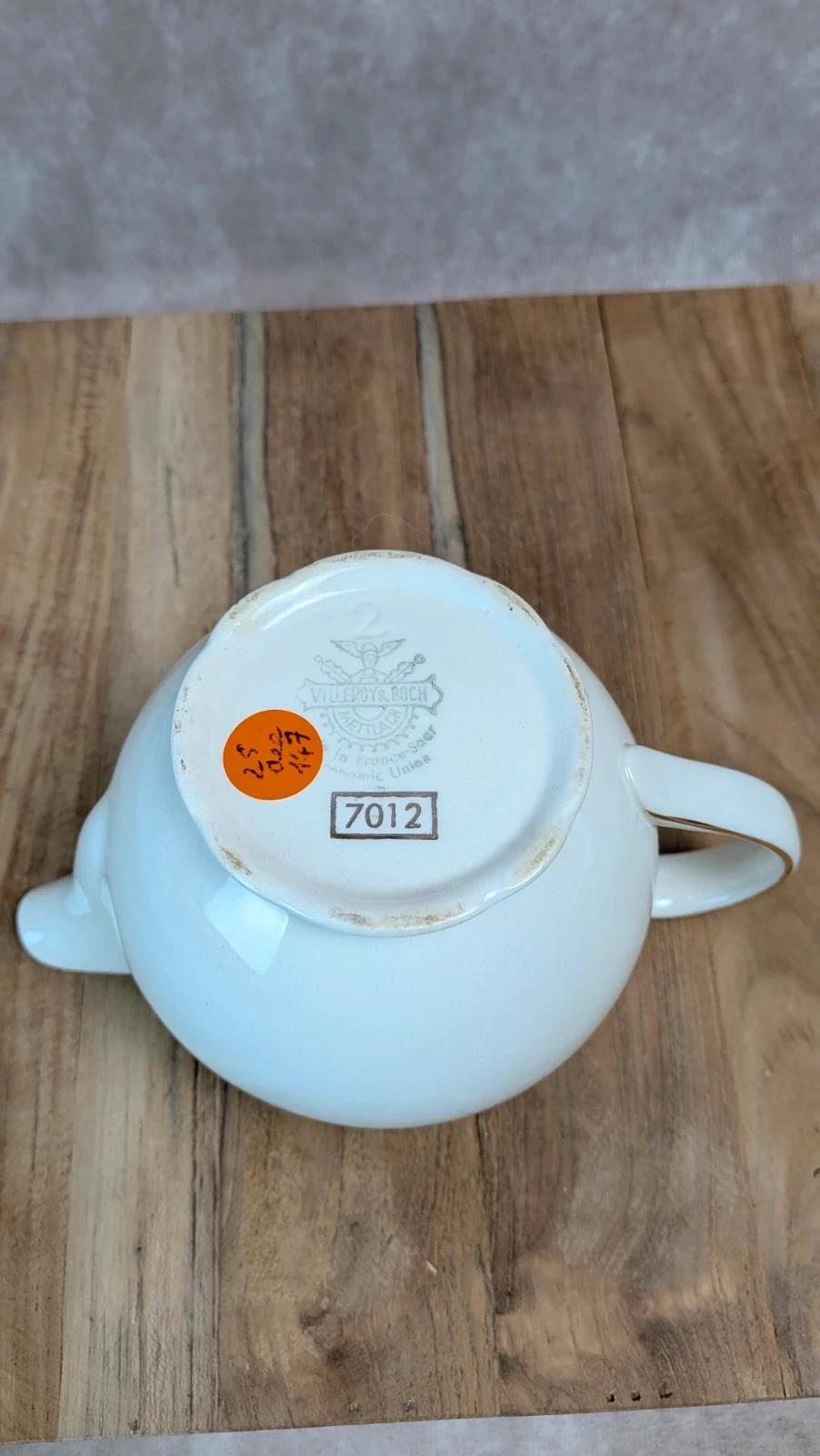 Petit pot à lait Villeroy & Boch liseré doré – vintage