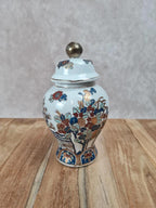 🏺 Petit pot couvert chinois en porcelaine décor Imari