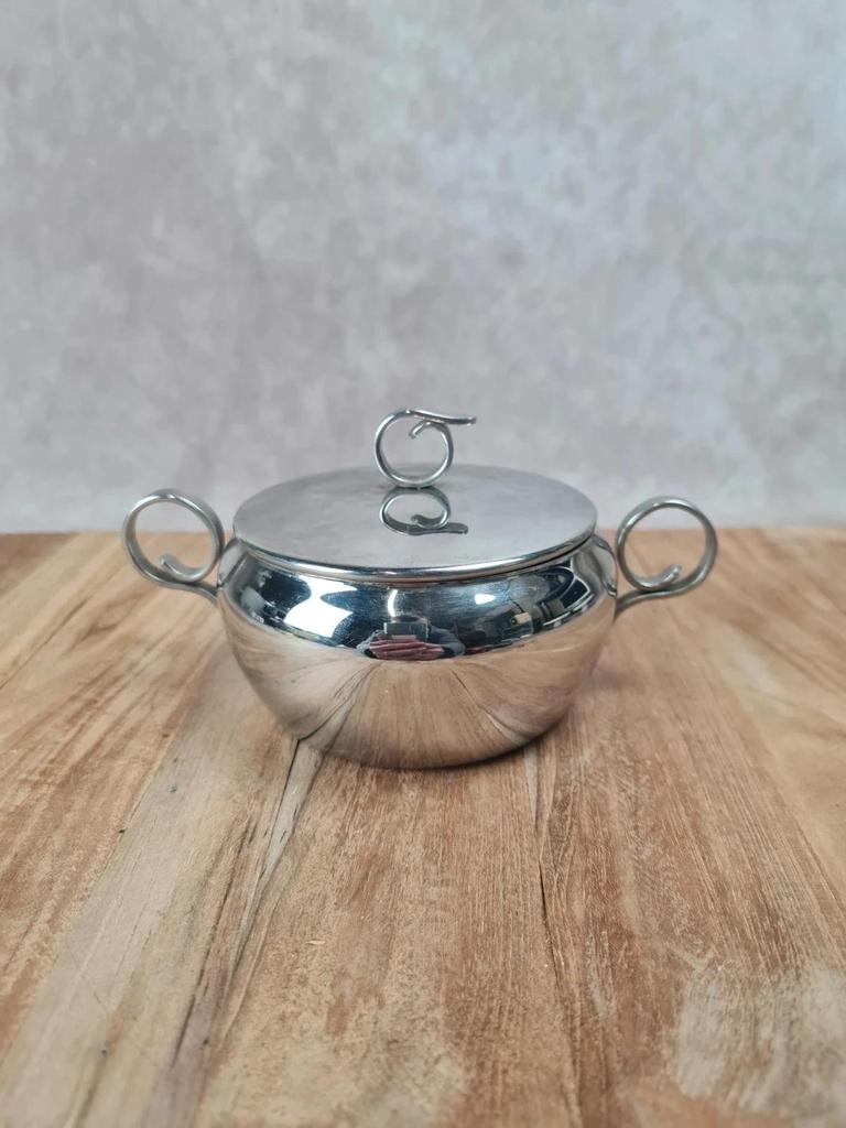 Petit sucrier vintage en inox – Made in France