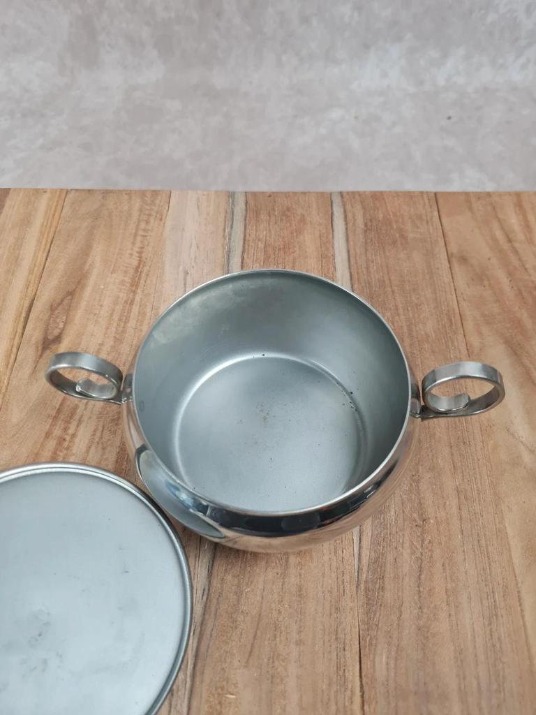 Petit sucrier vintage en inox – Made in France