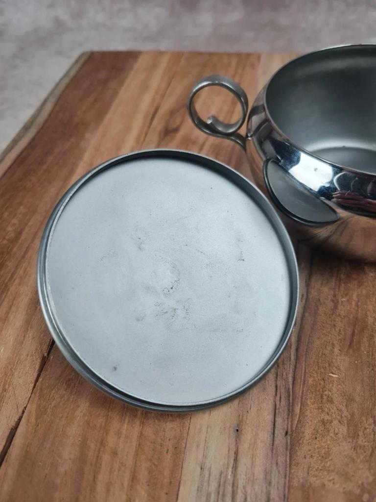 Petit sucrier vintage en inox – Made in France