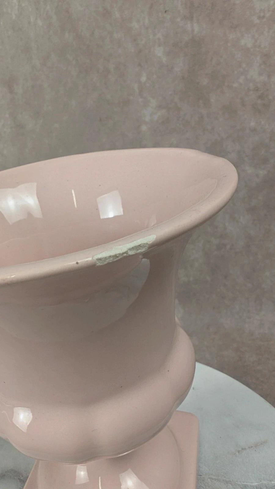 Petit vase Médicis ancien rose poudré