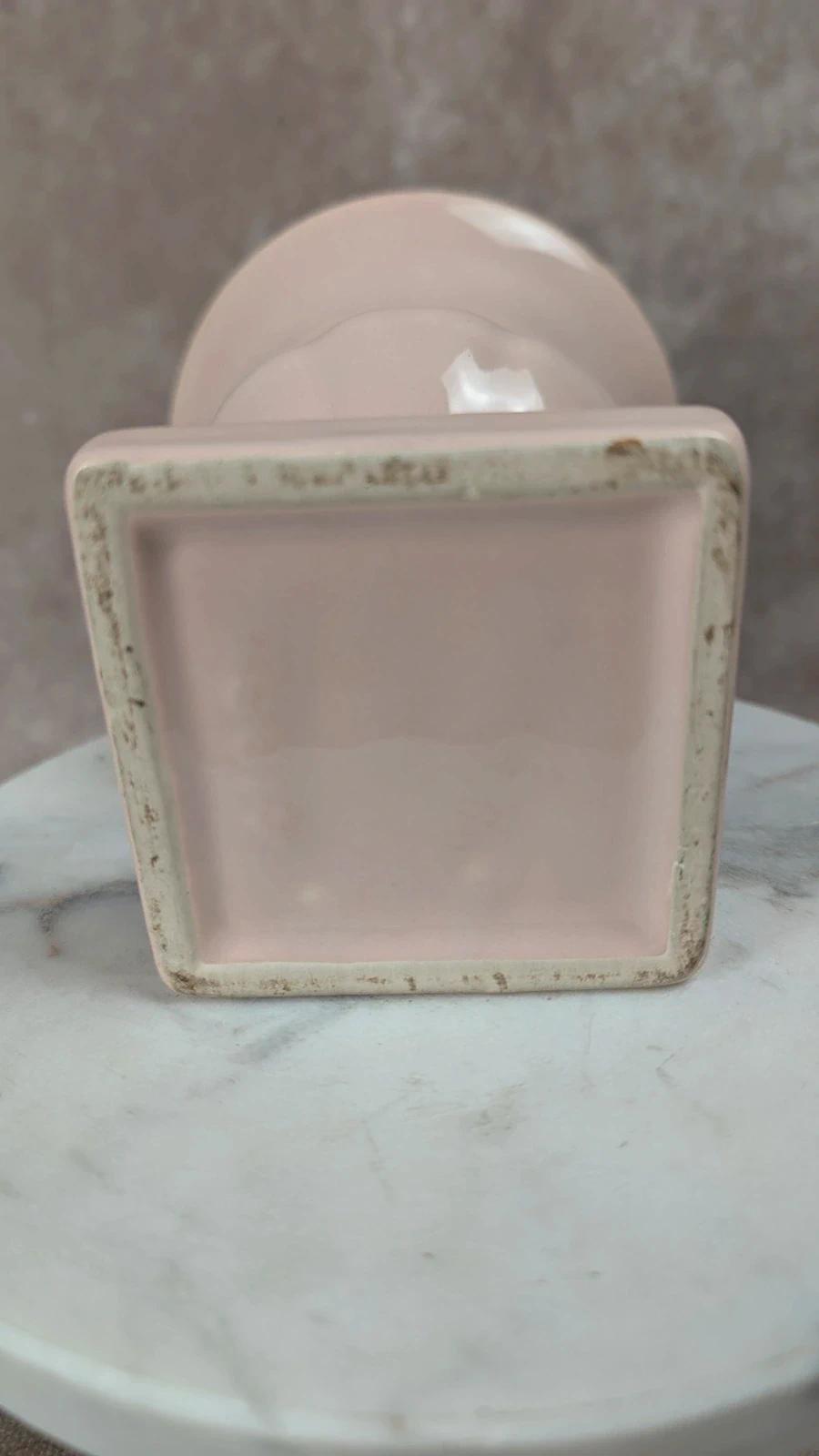 Petit vase Médicis ancien rose poudré
