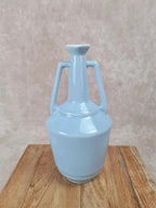 Petit vinaigrier vintage en faïence bleu ciel 💙