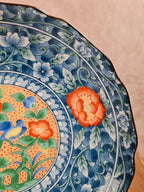 Petite assiette creuse chinoise décor floral et oiseau 🐦🌸