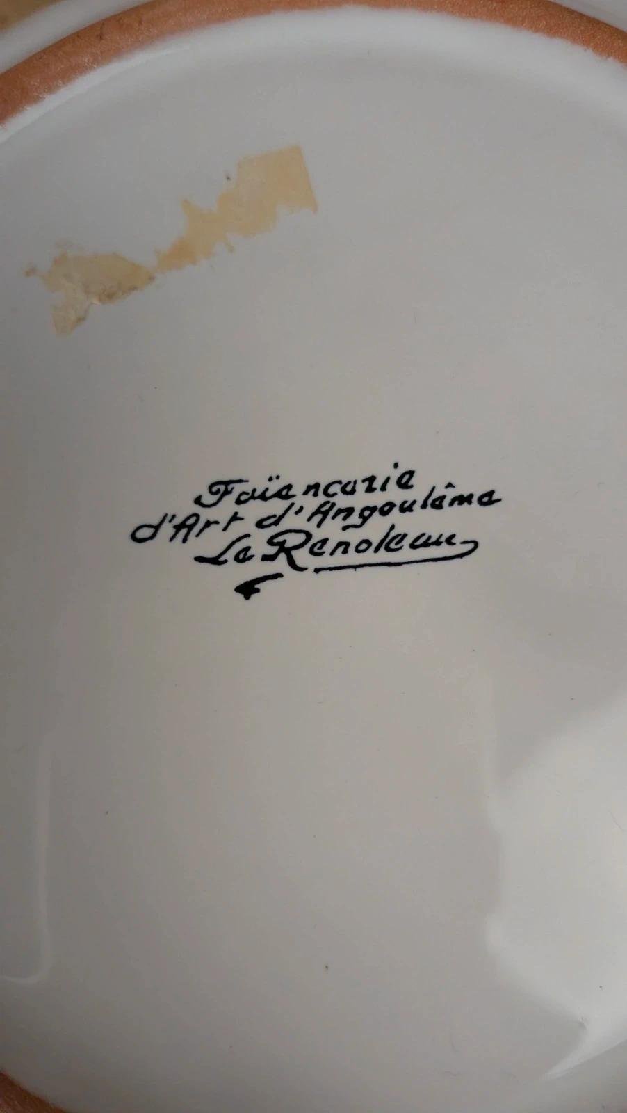 Petite coupelle / vide - poche en faïence d’art Le Renoleau – Angoulême