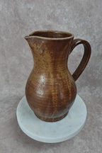 Pichet vintage en grès vernissé brun 🍂