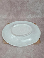 Plat ancien en faïence décor floral peint main 🌸 Xixe siècle
