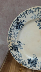 Plat ancien Terre de Fer Boulenger – modèle Floréal – Choisy - le - roi