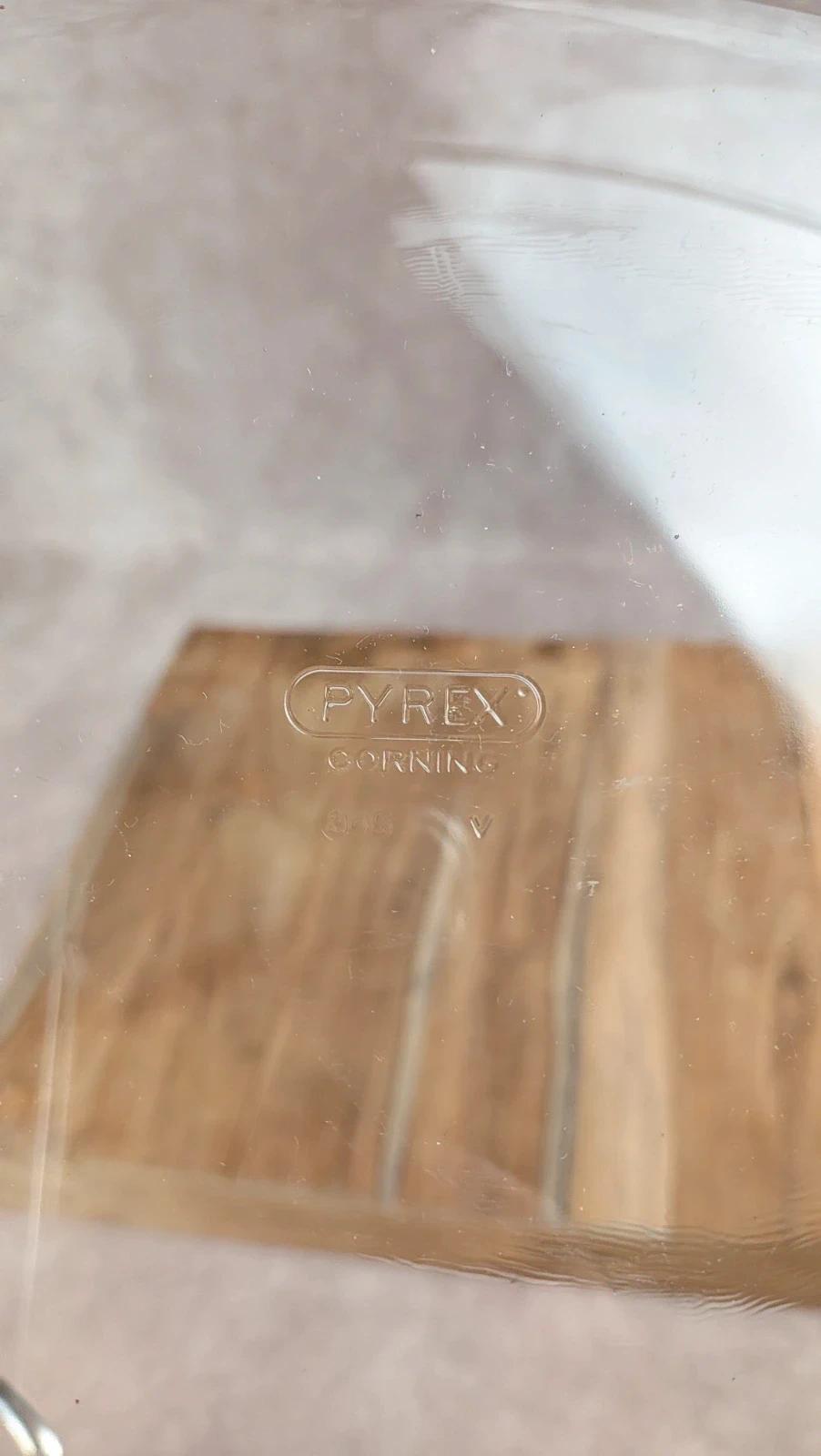 Plat de service vintage inox & verre Pyrex – esprit chauffe - plat / légumier