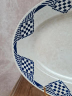 💙 Plat ovale ancien Moulin des Loups – modèle Pantin