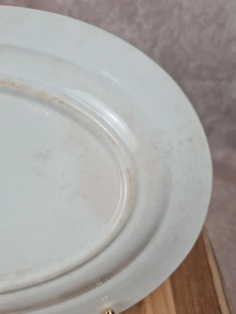 💙 Plat ovale ancien Moulin des Loups – modèle Pantin