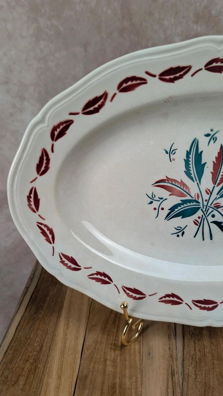 Plat ovale L’amandinoise, modèle Auvergne