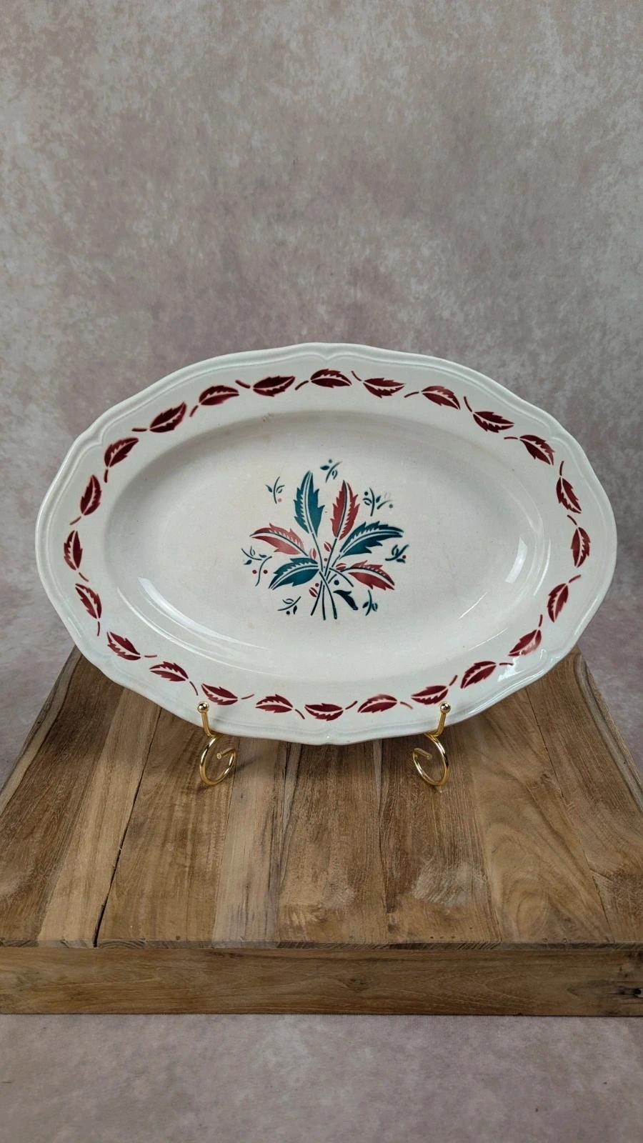 Plat ovale L’amandinoise, modèle Auvergne