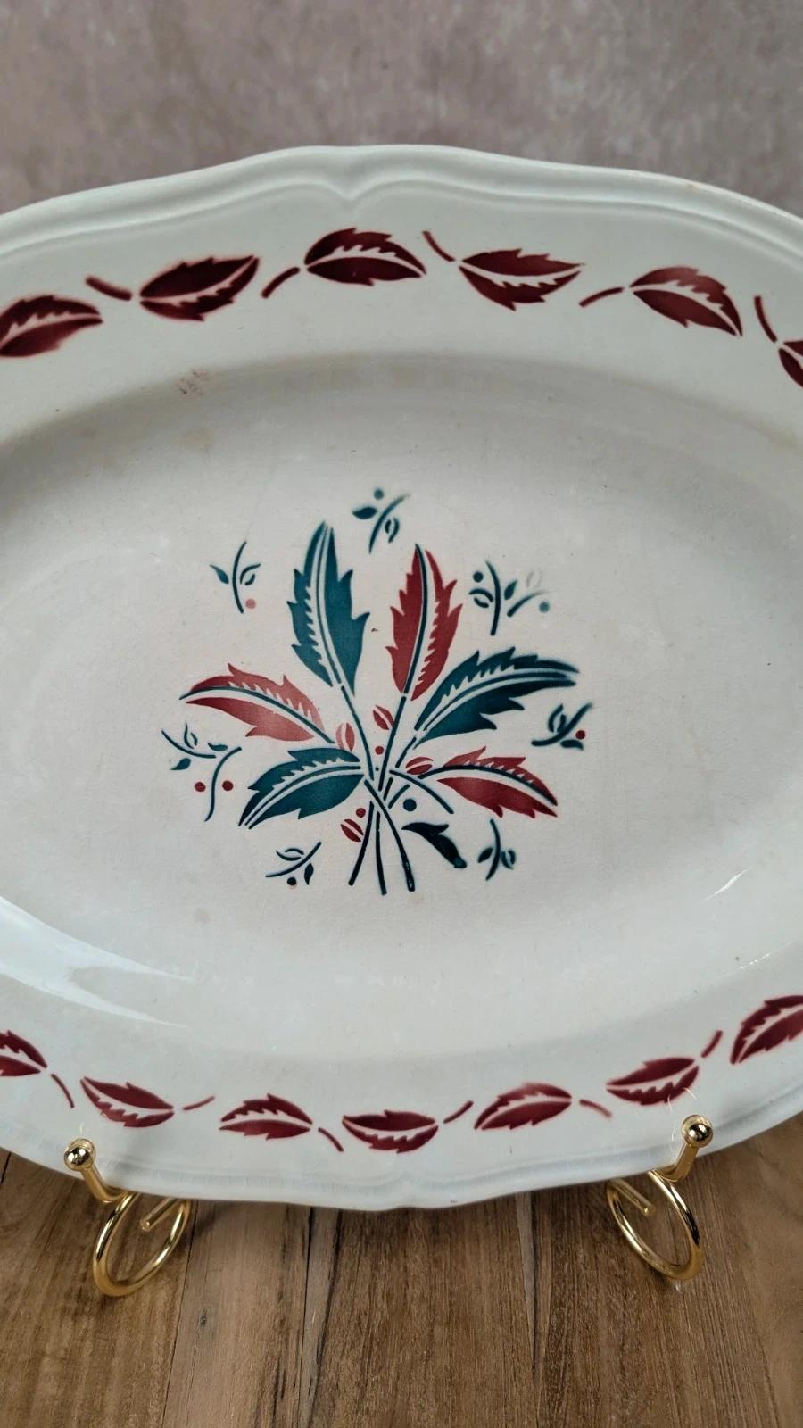 Plat ovale L’amandinoise, modèle Auvergne