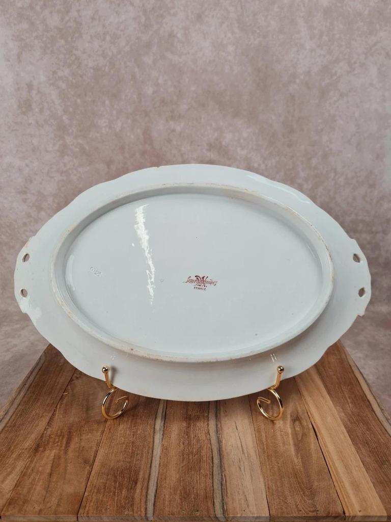 Plat ovale Sarreguemines “montmorency” ancien