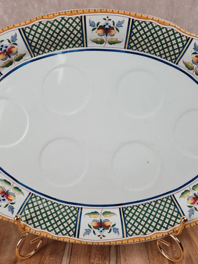 Plat ovale Sarreguemines “montmorency” ancien