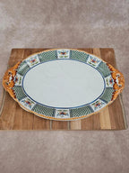 Plat ovale Sarreguemines “montmorency” ancien