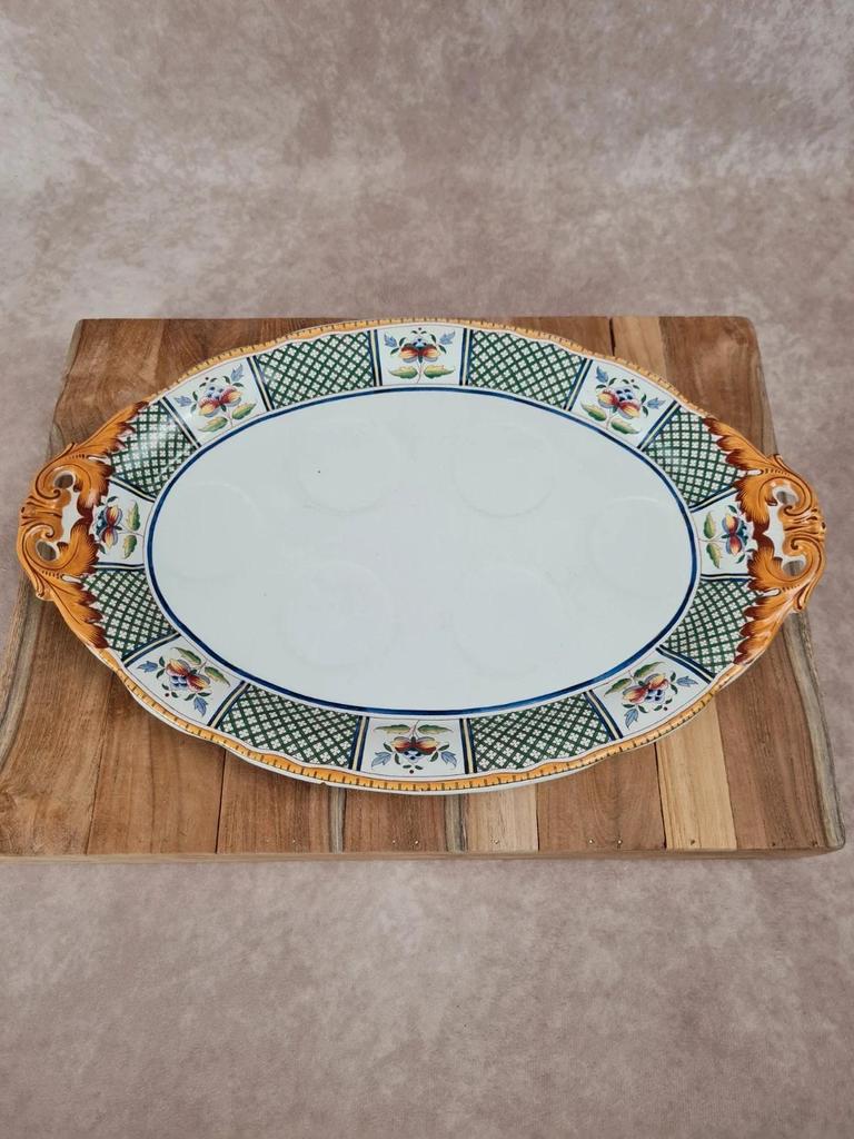 Plat ovale Sarreguemines “montmorency” ancien