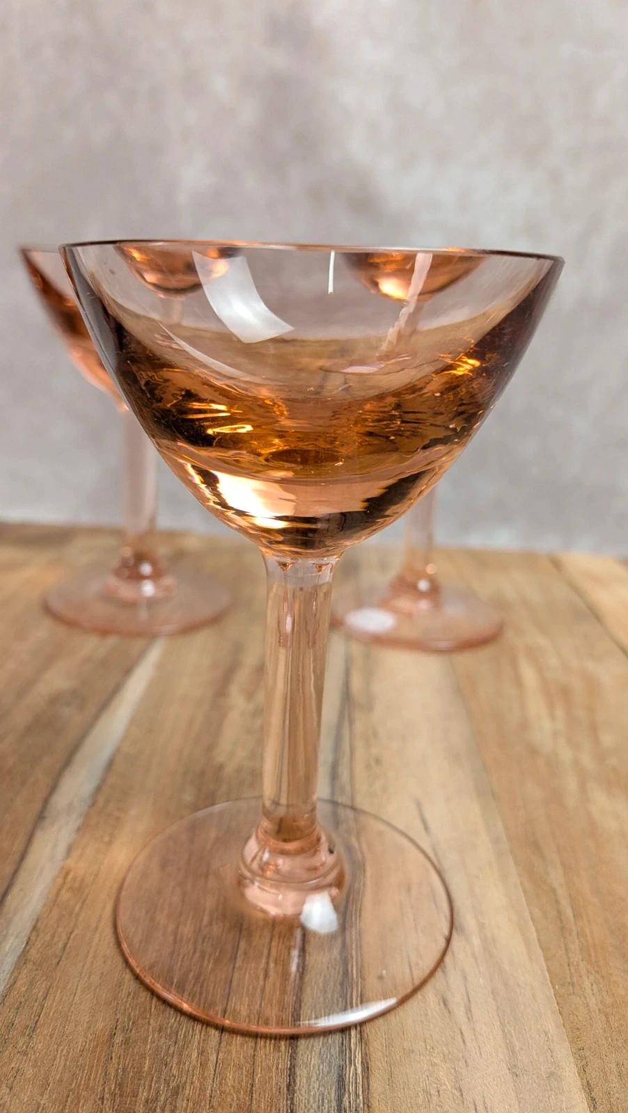 Plateau Portieux rose + 6 verres assortis