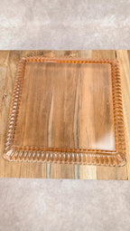 Plateau Portieux rose + 6 verres assortis