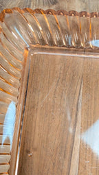 Plateau Portieux rose + 6 verres assortis