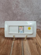 Plateau rectangulaire Gien, Collection Bagatelle Agathe Charlot, made in France