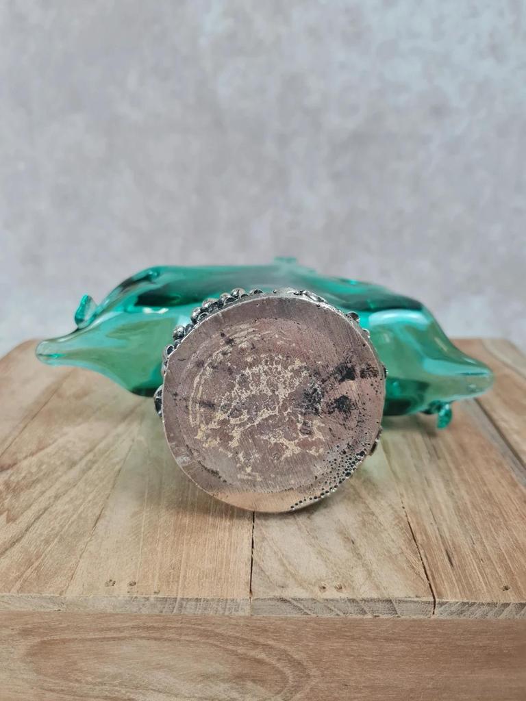 🌿 Porte - serviettes / Coupelle décorative en verre soufflé Murano 🌿