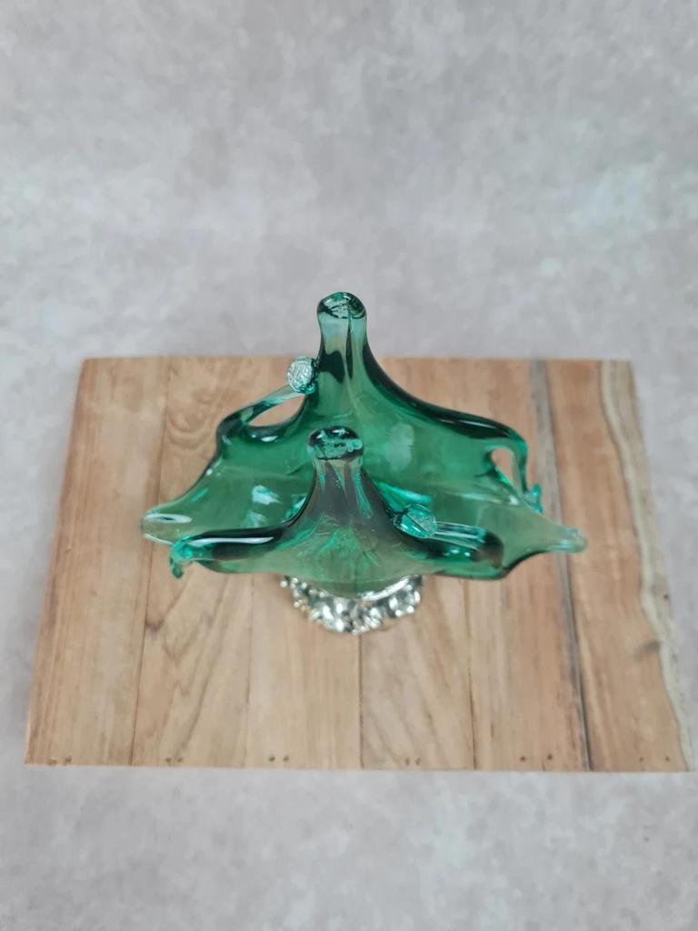 🌿 Porte - serviettes / Coupelle décorative en verre soufflé Murano 🌿