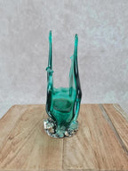 🌿 Porte - serviettes / Coupelle décorative en verre soufflé Murano 🌿