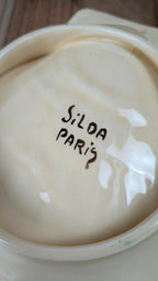 Présentoir coquillage vintage Siloa Paris + 2 coquilles