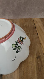 Ravissante coupe fleurie Roulllet Renoleau – faïence de Charente