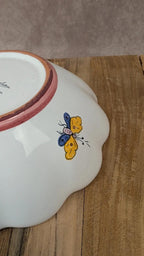 Ravissante coupe fleurie Roulllet Renoleau – faïence de Charente