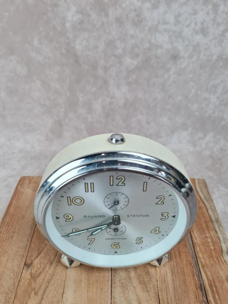 Réveil vintage Bayard Stentor Made in France années 60
