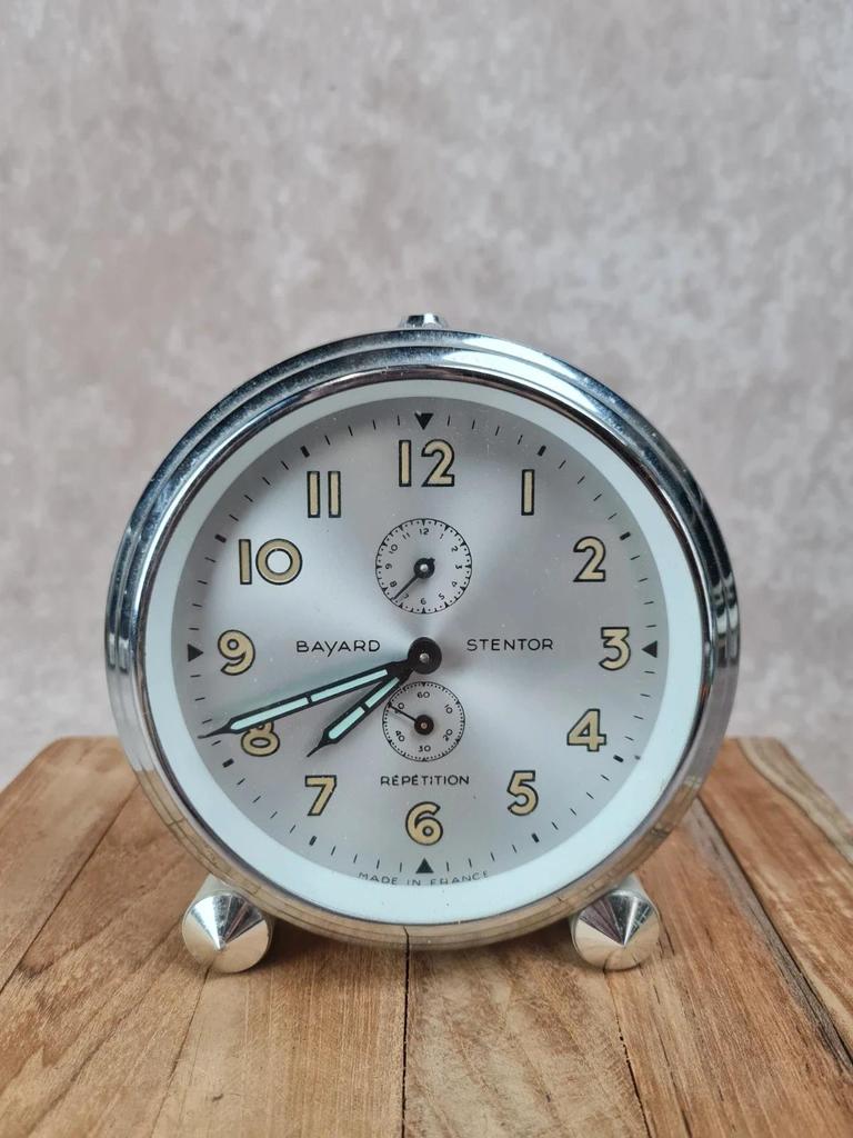 Réveil vintage Bayard Stentor Made in France années 60