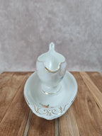 🌸 Saucière ancienne en faïence – Faïencerie de D’onnaing Nord, France