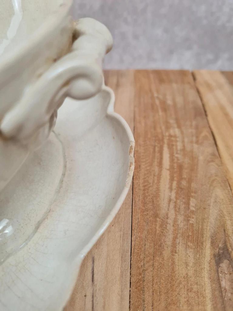 Saucière ancienne Sarreguemines, china vers 1900