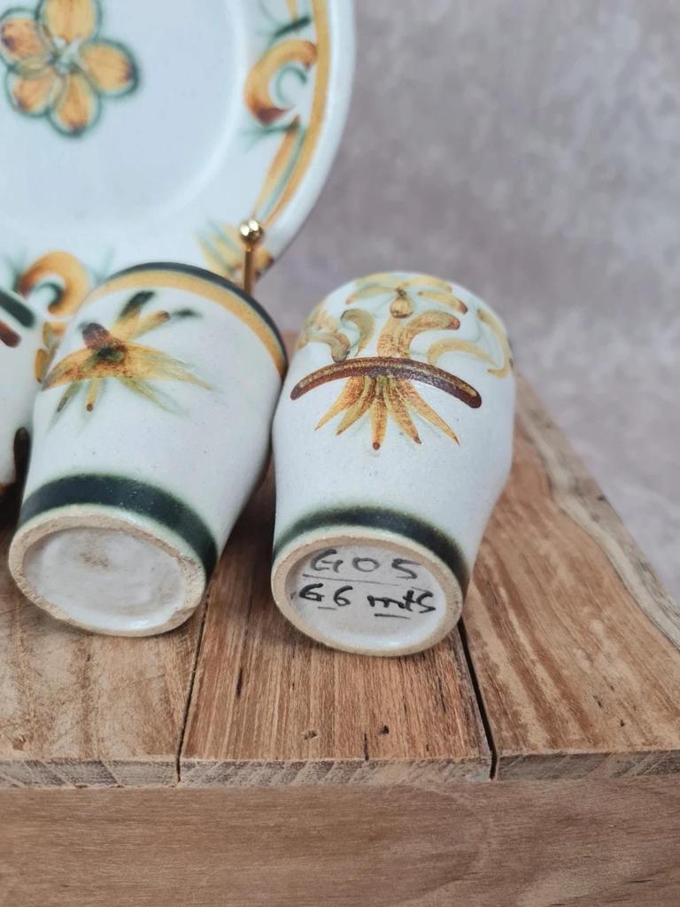 Service à digestif vintage signé Keraluc Quimper 🍶🌸