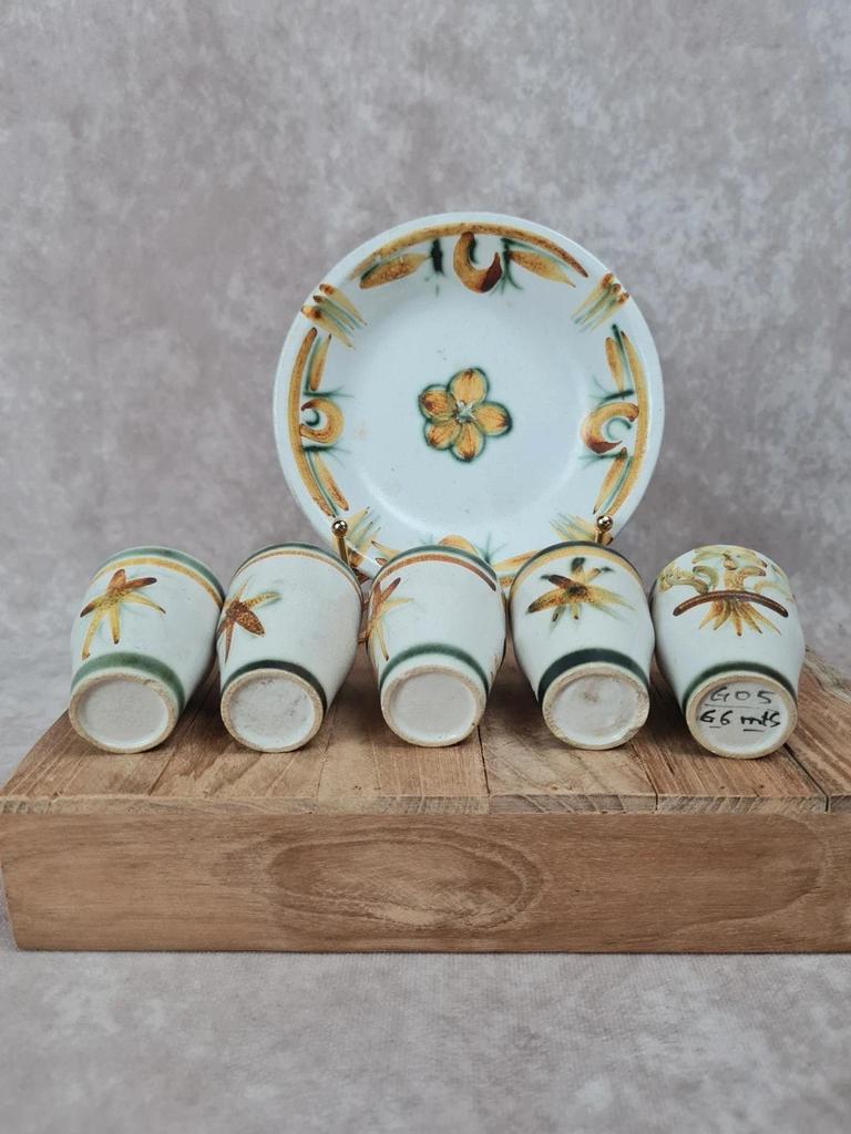 Service à digestif vintage signé Keraluc Quimper 🍶🌸