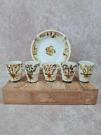 Service à digestif vintage signé Keraluc Quimper 🍶🌸