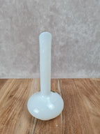 Soliflore en opaline de cristal – blanc laiteux 🌼🤍