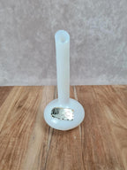 Soliflore en opaline de cristal – blanc laiteux 🌼🤍