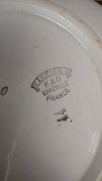 Soupière ancienne Kg Lunéville modèle Lucien
