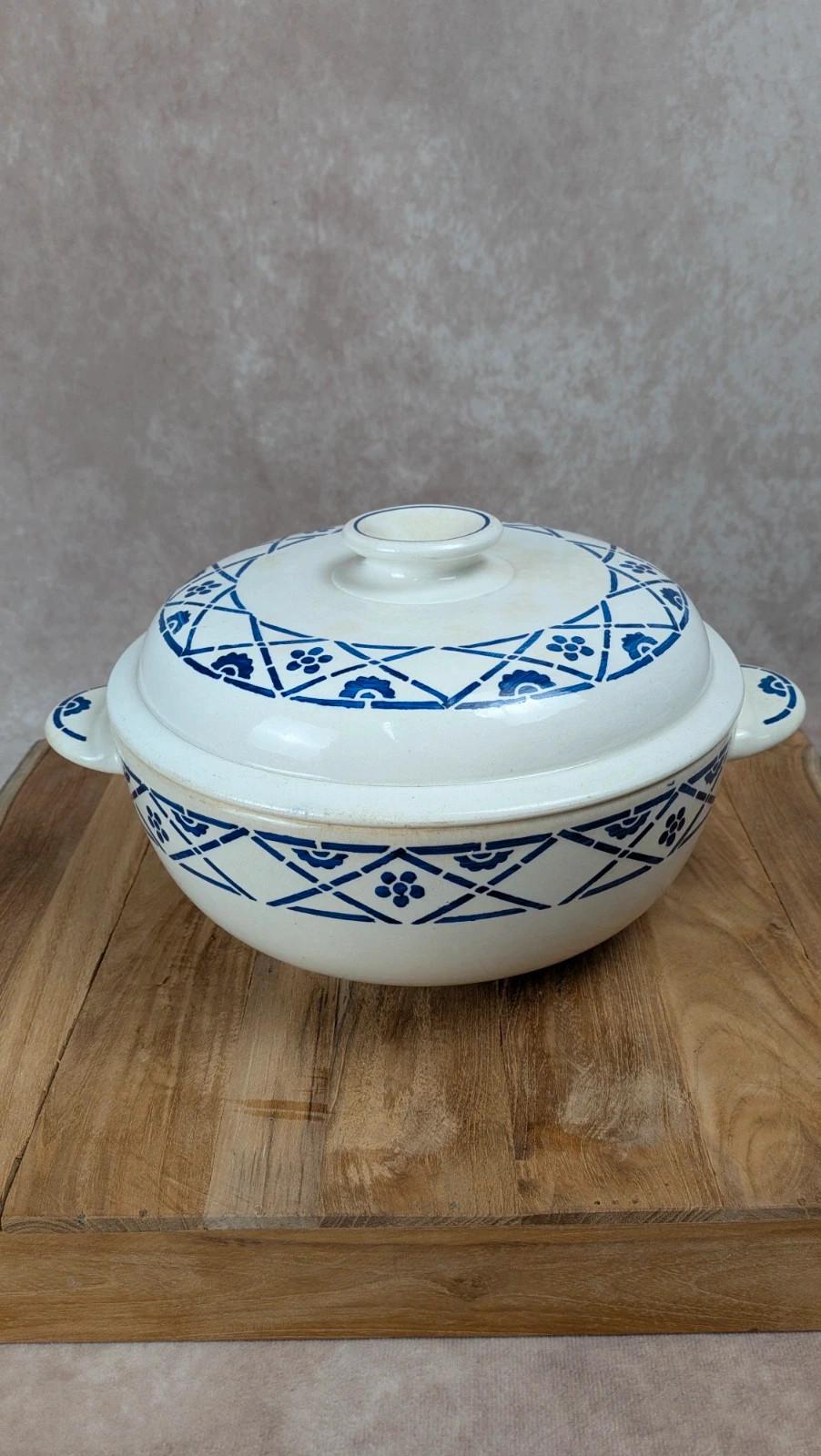 Soupière ancienne Kg Lunéville modèle Lucien