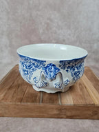 Soupière ancienne Lunéville Kg, modèle Toile de Jouy – décor bleu Grand Feu