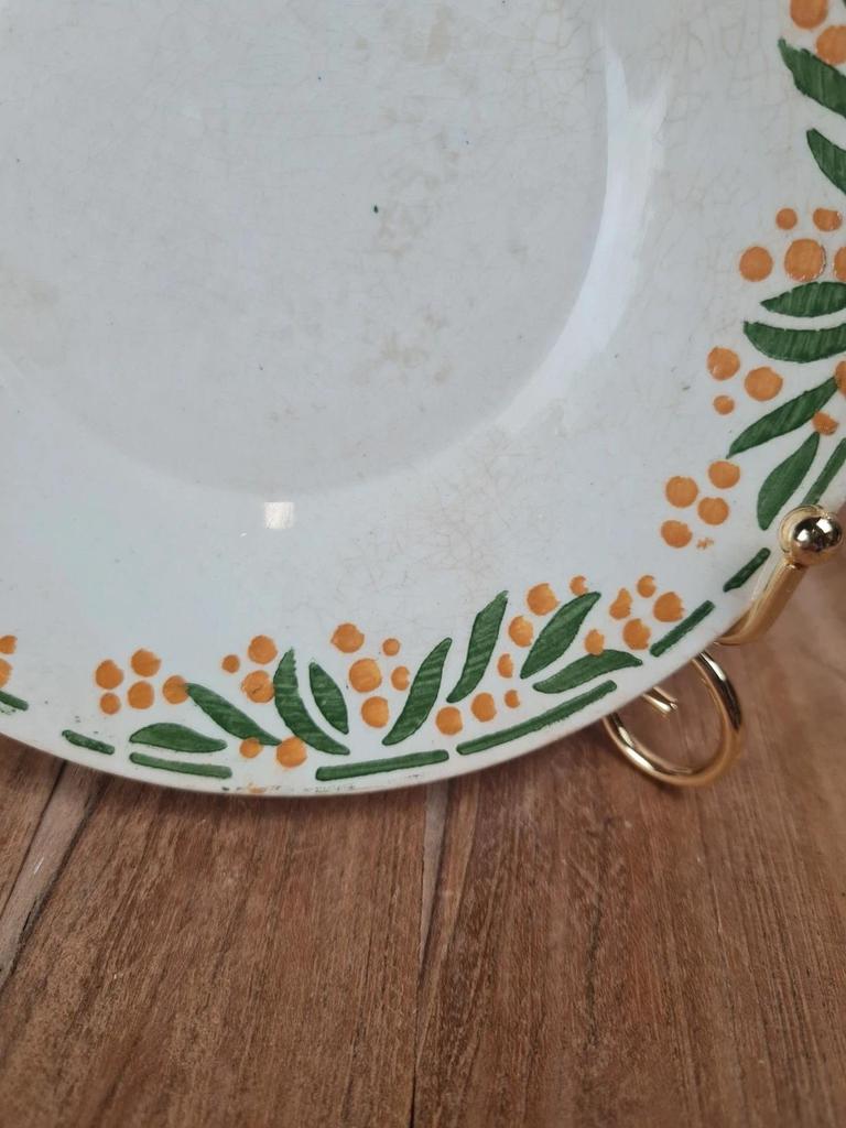 Sous - tasse ancienne Hbcm modèle Mimosa 🌿🟠